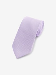 Lilac Purple Textured Tie - Image 1 of 3