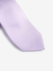 Lilac Purple Textured Tie - Image 2 of 3
