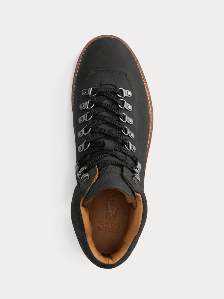 Polo Ralph Lauren Black Alpine Mid Cut Boots - Image 4 of 4