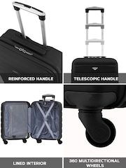 Flight Knight 56x36x23cm 4 Wheel ABS Hard Case Cabin Carry On Hand Luggage - Image 5 of 8