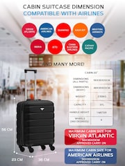 Flight Knight 56x36x23cm 4 Wheel ABS Hard Case Cabin Carry On Hand Luggage - Image 7 of 8