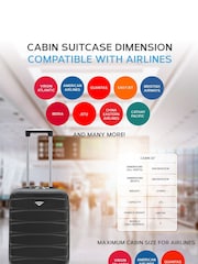 Flight Knight 56x36x23cm 4 Wheel ABS Hard Case Cabin Carry On Hand Luggage - Image 8 of 8