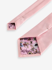 Coral Pink Textured Tie - Image 3 of 3