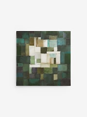 Green Abstract Canvas Wall Art - Image 5 of 6