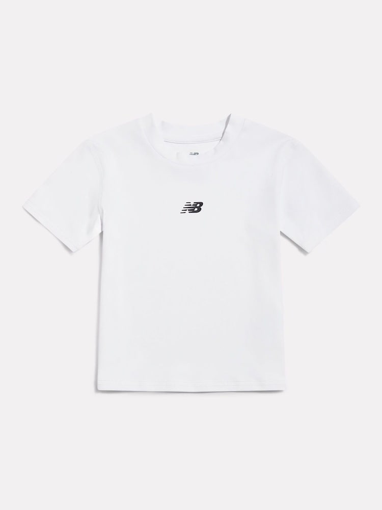 Hvit - New Balance NB Harmony Fitted T-skjorte - Bilde 1 av 3