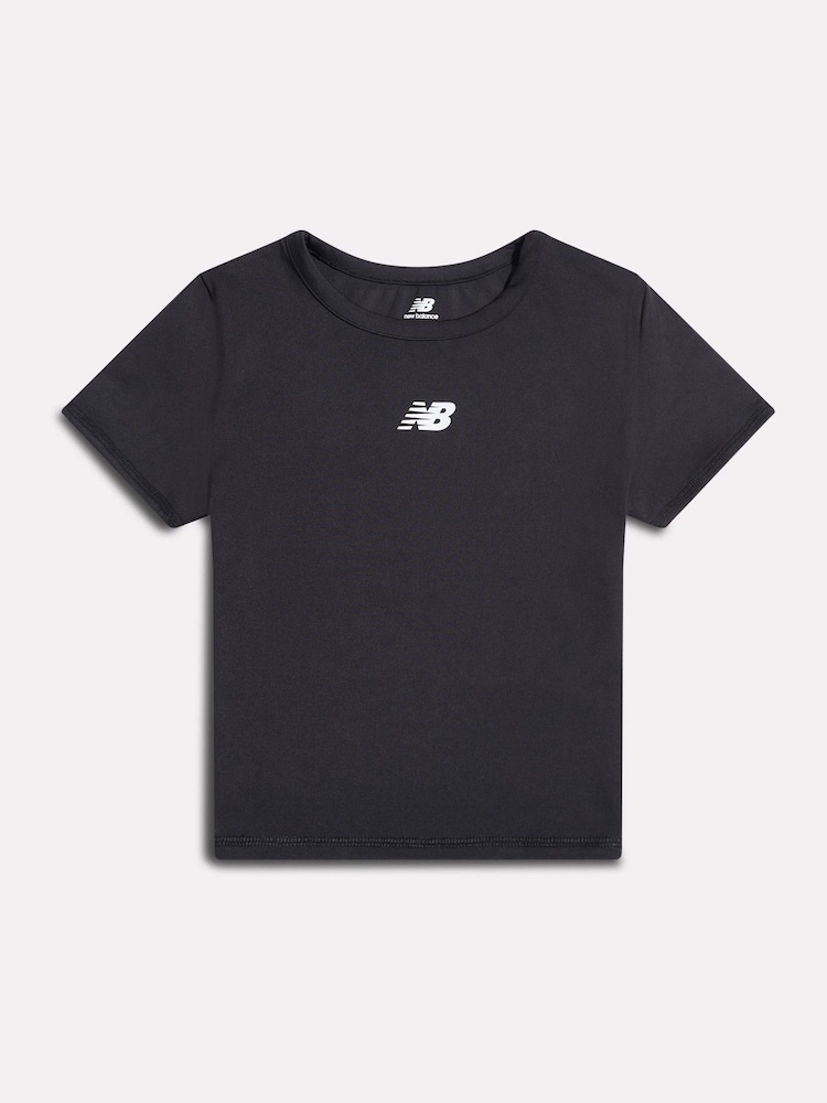 Svart - New Balance NB Harmony Fitted T-skjorte - Bilde 1 av 3