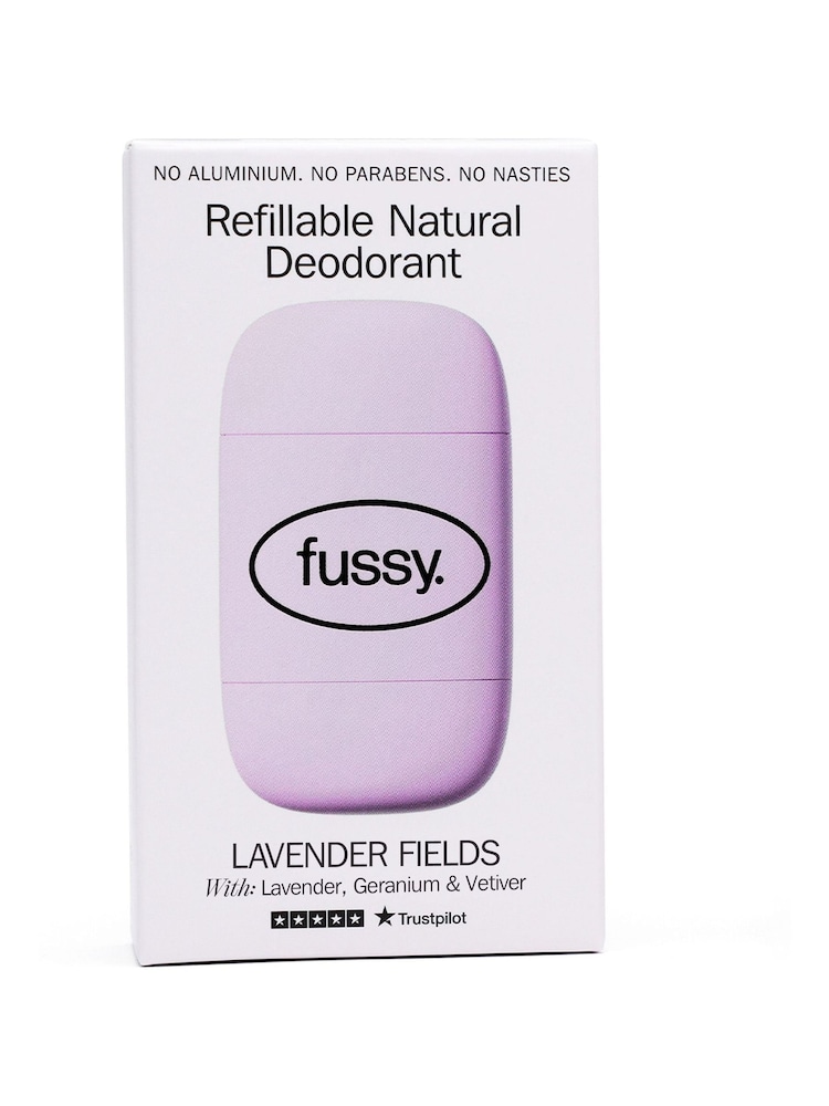 FUSSY Refillable Lavender Fields Natural Deodorant 40g - Image 1 of 5 FUSSY Refillable Lavender Fields Natural Deodorant 40g - Image 1 of 5