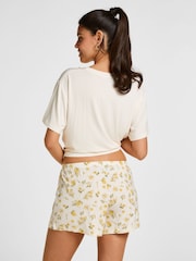 Hunkemöller White Daisy Pyjamas Set - Image 3 of 5