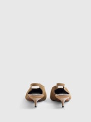 River Island Brown Suede Slingback Kitten Heels - Image 4 of 6