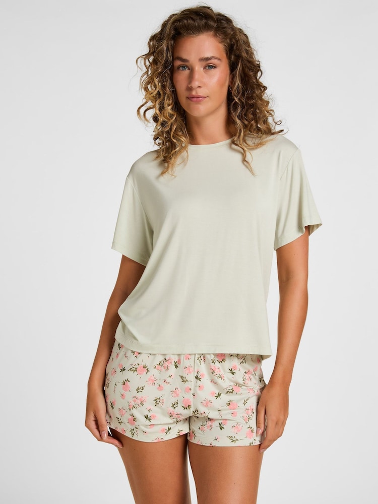 Hunkemöller Green Daisy Pyjamas Set - Image 1 of 5 Hunkemöller Green Daisy Pyjamas Set - Image 1 of 5
