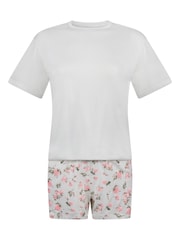 Hunkemöller Green Daisy Pyjamas Set - Image 4 of 5