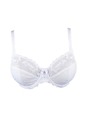 Pour Moi White Non Padded Sofia Embroidered Side Support Bra - Image 3 of 4