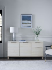 White Bronx Oak Effect Large Sideboard - Image 2 of 8