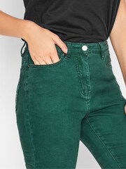 Long Tall Sally Green AVA Stretch Skinny Jeans - Image 3 of 4
