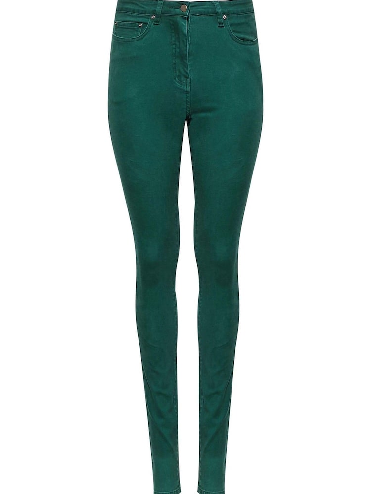 Long Tall Sally Green AVA Stretch Skinny Jeans - Image 4 of 4