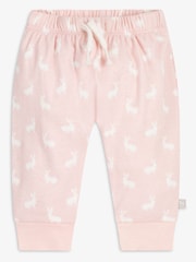 The Little Tailor Baby 2 Piece Jersey Bunny Print 100% Cotton Gift Set - Image 4 of 6