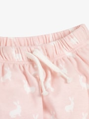 The Little Tailor Baby 2 Piece Jersey Bunny Print 100% Cotton Gift Set - Image 6 of 6