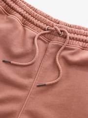 Rust Brown Garment Dye 100% Cotton Jersey Shorts - Image 6 of 8
