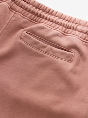 Rust Brown Garment Dye 100% Cotton Jersey Shorts - Image 7 of 8