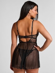 Hunkemoller Black Isabelle Babydoll - Image 2 of 5