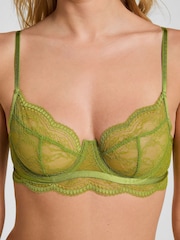 Hunkemöller Green Isabelle Non-Padded Underwired Bra - Image 2 of 3