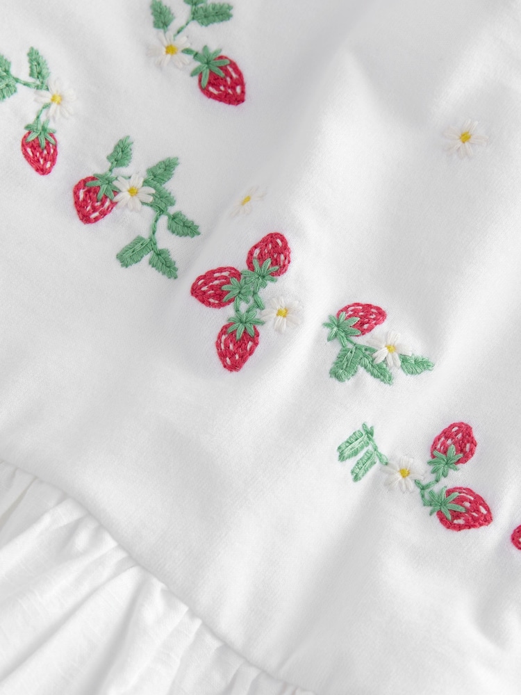 Weiß - Kurzärmelige Bluse (3 Monate – 7 Jahre) - Bild 7 von 7