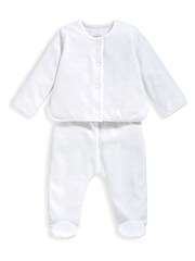 Mamas & Papas White Velour Cloud Set 2 Piece - Image 2 of 4
