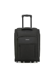 Flight Knight 55x40x20cm Ryanair Priority Soft Case Cabin Carry On Suitcase Hand Mono Canvas Luggage - Image 1 of 7