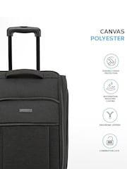Flight Knight 55x40x20cm Ryanair Priority Soft Case Cabin Carry On Suitcase Hand Mono Canvas Luggage - Image 3 of 7