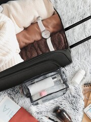 Flight Knight 55x40x20cm Ryanair Priority Soft Case Cabin Carry On Suitcase Hand Mono Canvas Luggage - Image 5 of 7