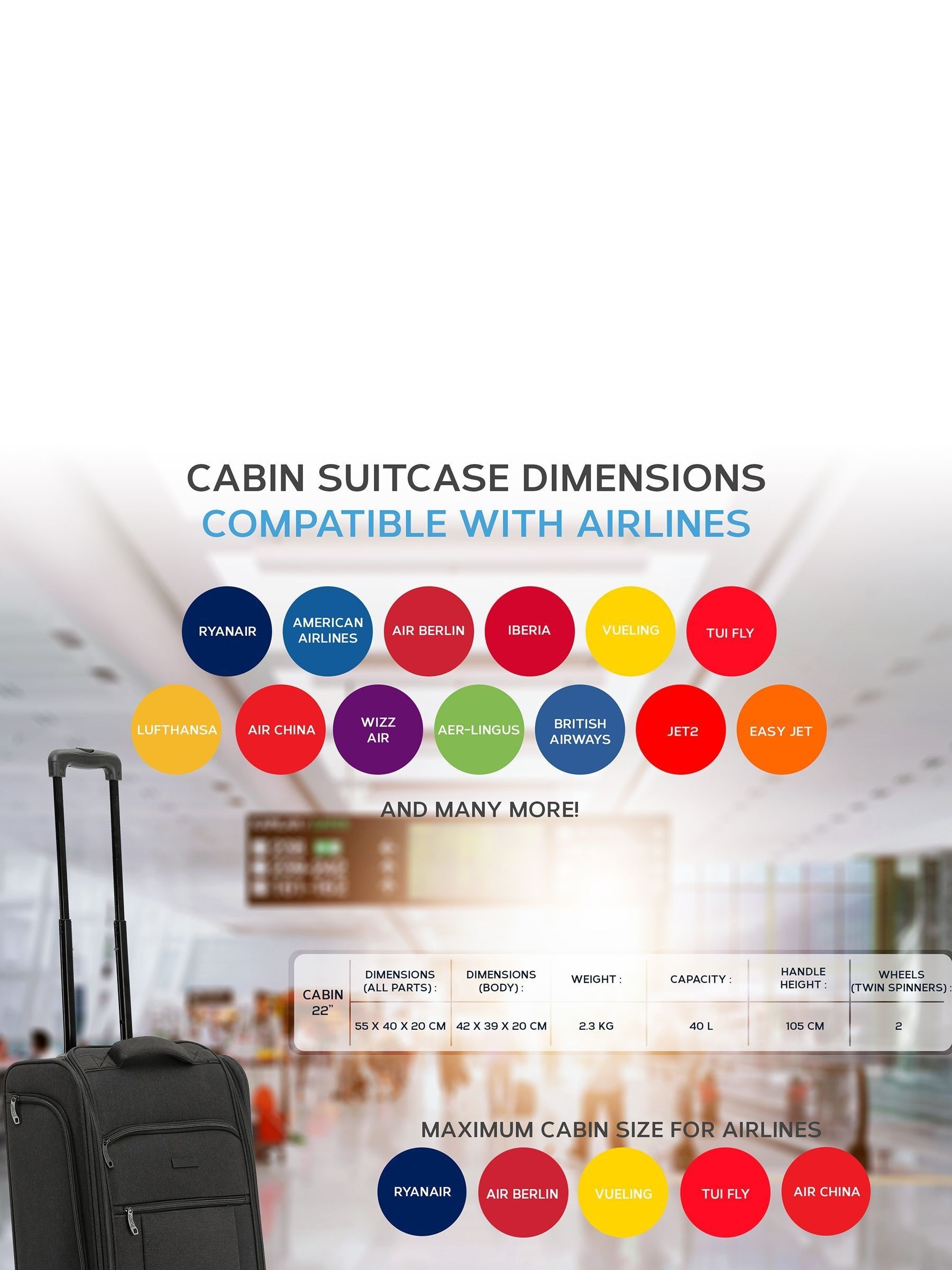 Carry on ryanair dimensions best sale