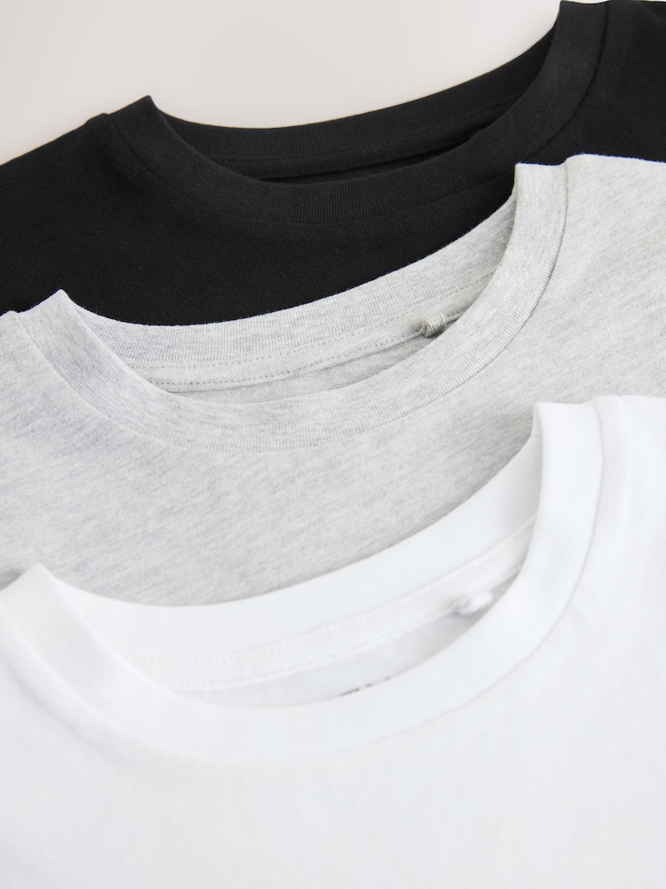 Black/White 3 Pack T-Shirts (3-16yrs) - Image 12 of 12 Black/White 3 Pack T-Shirts (3-16yrs) - Image 12 of 12