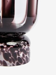 Black & White Confetti Glass Hurricane Candle Holder - Image 4 of 5