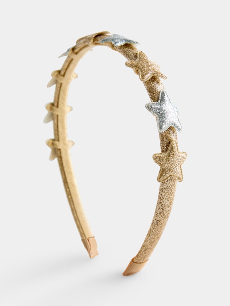 Jojo Maman Bébé Metallic Star Headband - Image 1 of 4