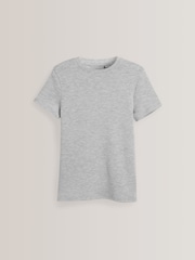 Grey/White 2 Pack Short Sleeved Thermal Tops (2-16yrs) - Image 3 of 5