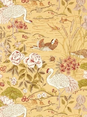 Sanderson Orange Crane Frog 10.05M Wallpaper - Image 1 of 1