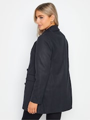 M&Co Blue Cosy Wool Coat - Image 3 of 5