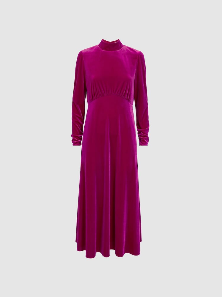 Pink - Florere Samt-Midikleid - Bild 2 von 5 Pink - Florere Samt-Midikleid - Bild 2 von 5