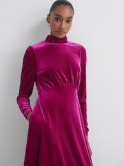 Florere Velvet Midi Dress - Image 3 of 5