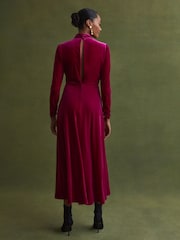 Florere Velvet Midi Dress - Image 4 of 5