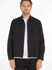 Calvin Klein Cotton Nylon Black Overshirt - Image 1 of 6