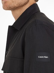 Calvin Klein Cotton Nylon Black Overshirt - Image 3 of 6
