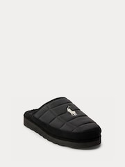 Polo Ralph Lauren Black Reade Scuff Slippers - Image 1 of 4
