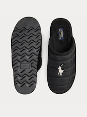 Polo Ralph Lauren Black Reade Scuff Slippers - Image 4 of 4