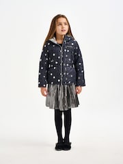 Nicole Miller Foil Star Printed Black Jacket - Image 1 of 2