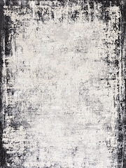 Asiatic Rugs Grey Kuza Border Rug - Image 2 of 4