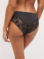 Black Brazilian Modal & Lace Knickers 3 Pack - Image 3 of 5