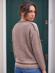 Roman Brown Petite Animal Jumper - Image 3 of 4