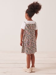 Multi Animal 2-In-1 Crinkle Jersey Dress and T-Shirt Set (3-16yrs) - Image 3 of 5