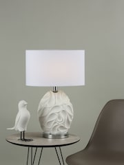 Dar Lighting White Zachary Table Lamp - Image 1 of 4